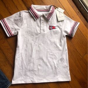 New! Classic Prep sz 6 White Performance Polo from The Pro Shop Collection